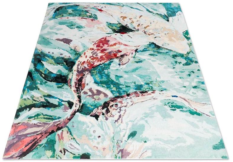 Tapis Rouge Прямоугольный коврик ручной работы Koi pond Tr1018 - Вид №4