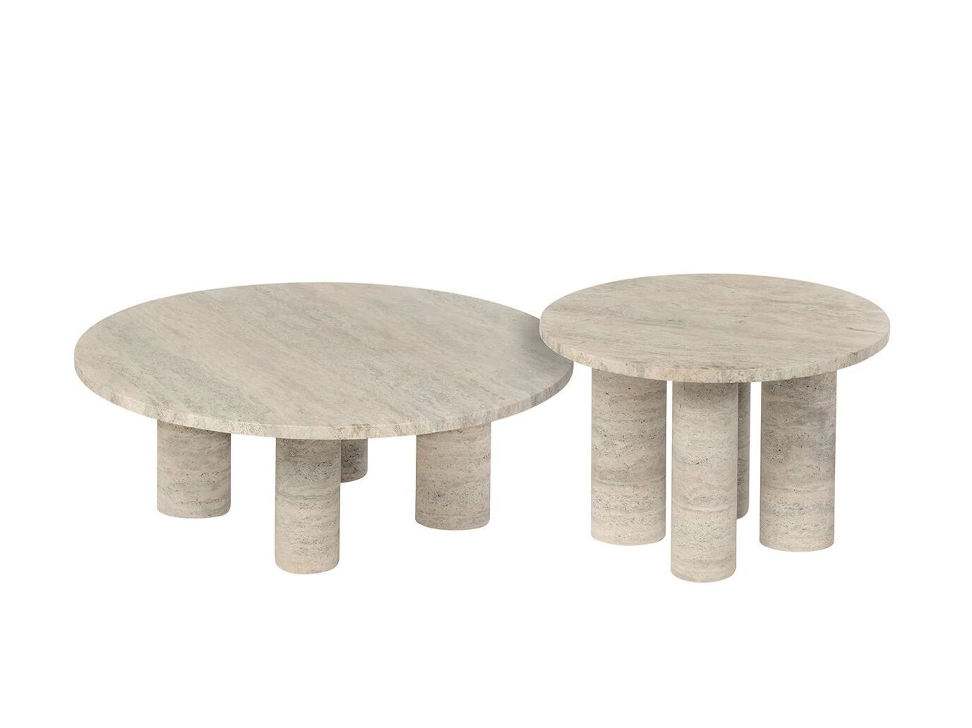 Травертин круглый журнальный столик blomus волос ARCH-00102249 - Вид №5