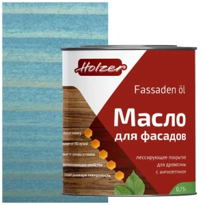 90407631 Масло для фасадов HOLZER MFASAD075Nezabudka цвет незабудка 0.75 л STLM-0852822
