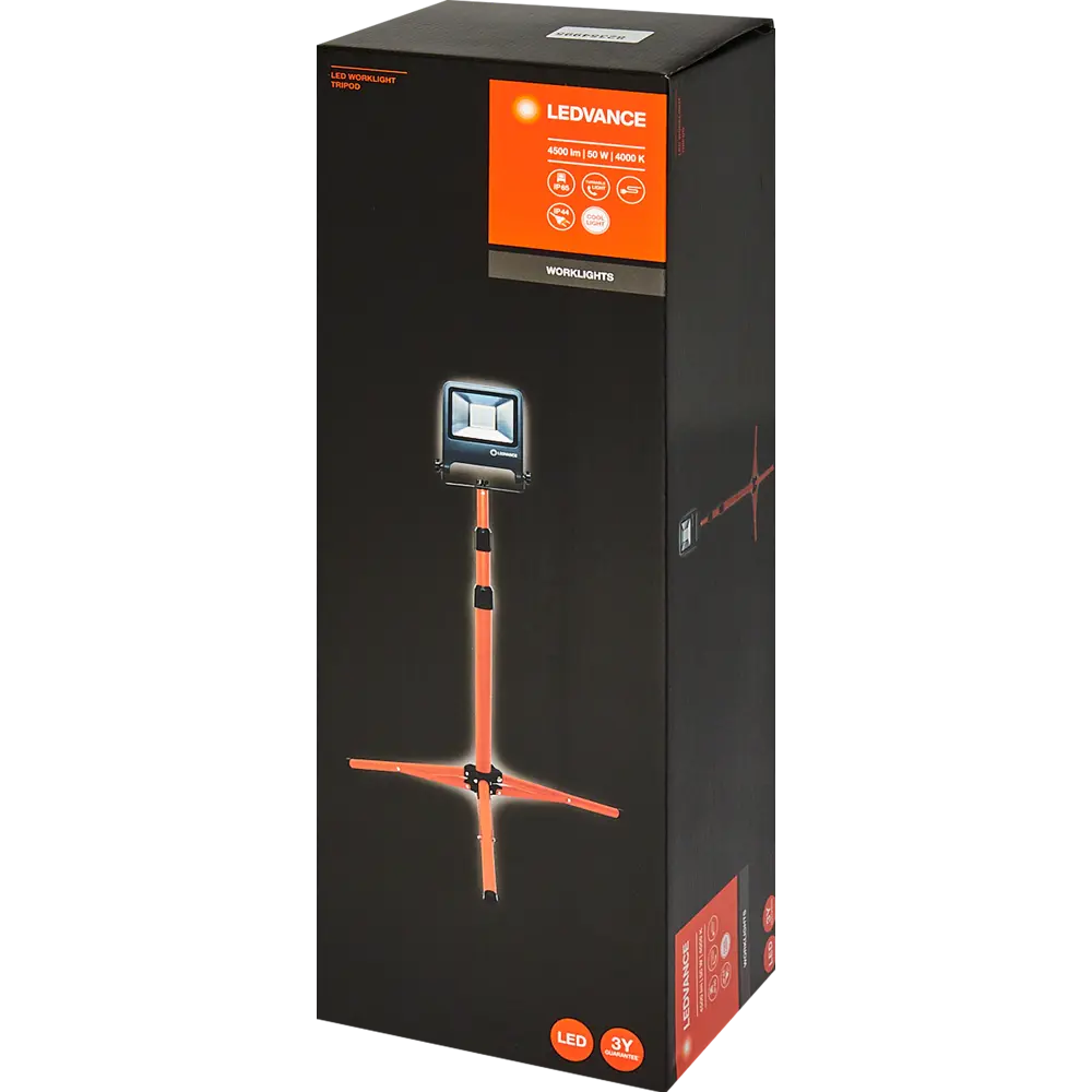 Прожектор светодиодный уличный Ledvance Work Light 50 Вт 4000K IP65 на треноге, нейтральный белый свет STLM-2176001 - Вид №4