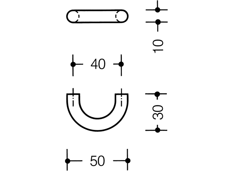 548RD50 Мебельные ручки ø 10 мм HEWI USA Produkte  - Вид №18