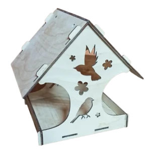 Кормушка для птиц Птица 145x180x145 мм дерево 89134156 STLM-2136457