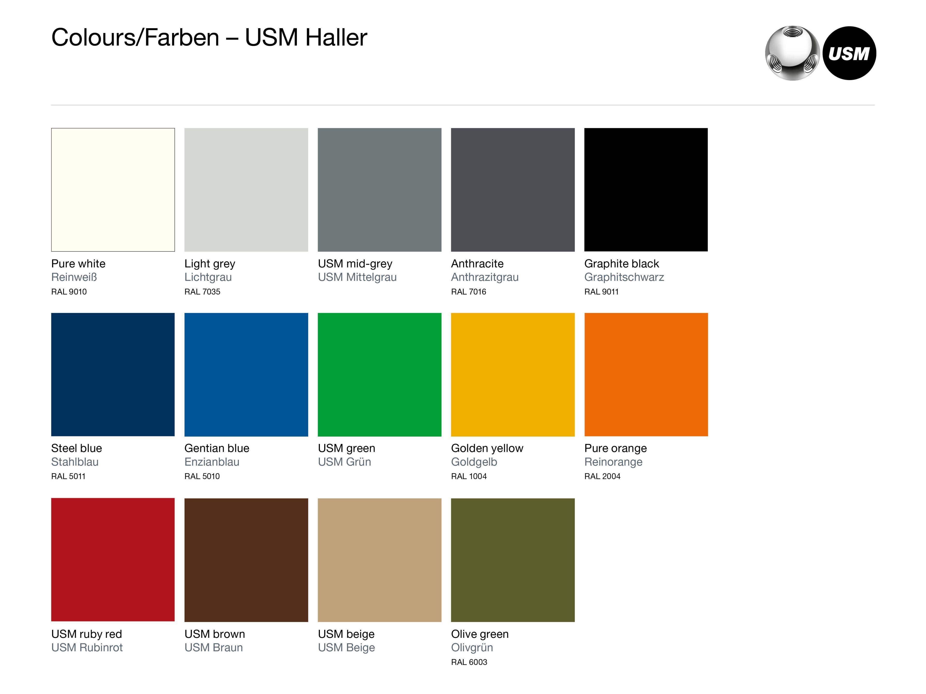 Секционный шкаф из стали с откидными дверцами USM USM SELECTION ARCH-00096321 - Вид №17