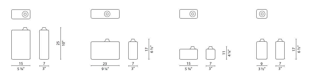 Набор керамических ваз CAPPELLINI TASSTUMU ARCH-00111427 - Вид №2