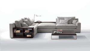 Угловой диван из ткани