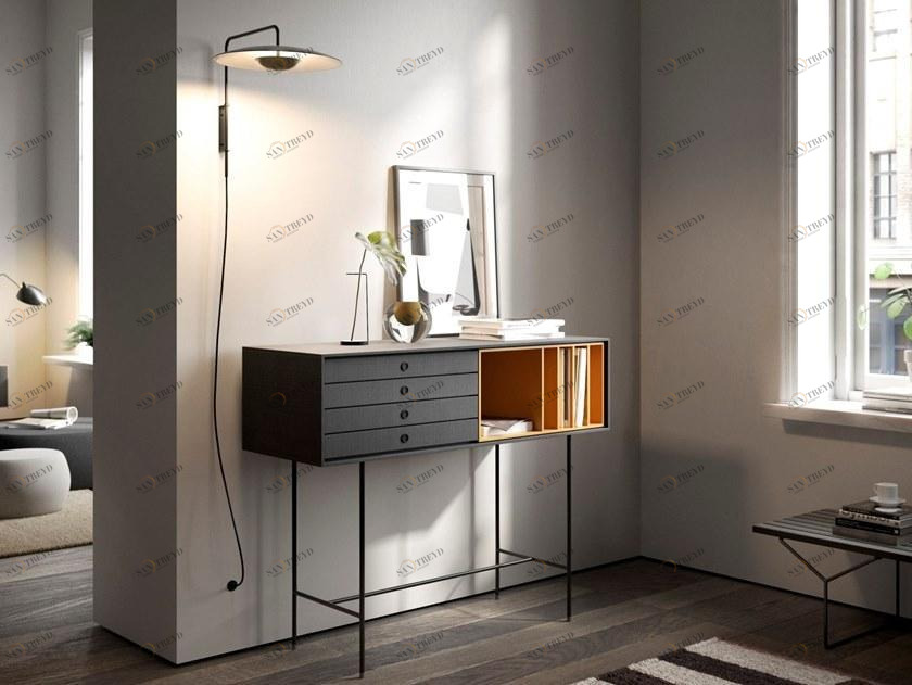 TREKU Консоль из массива дерева с ящиками Aura sun-id-1505074