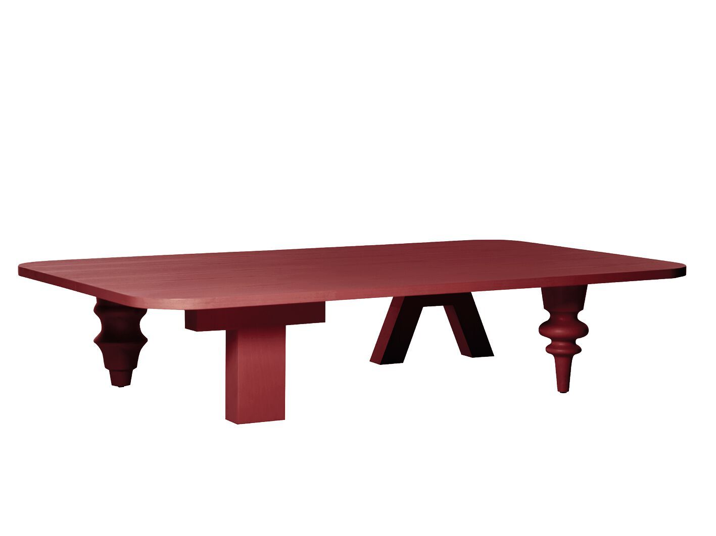 Прямоугольный журнальный столик из МДФ для гостиной BD Barcelona Multileg ARCH-00125488 - Вид №3