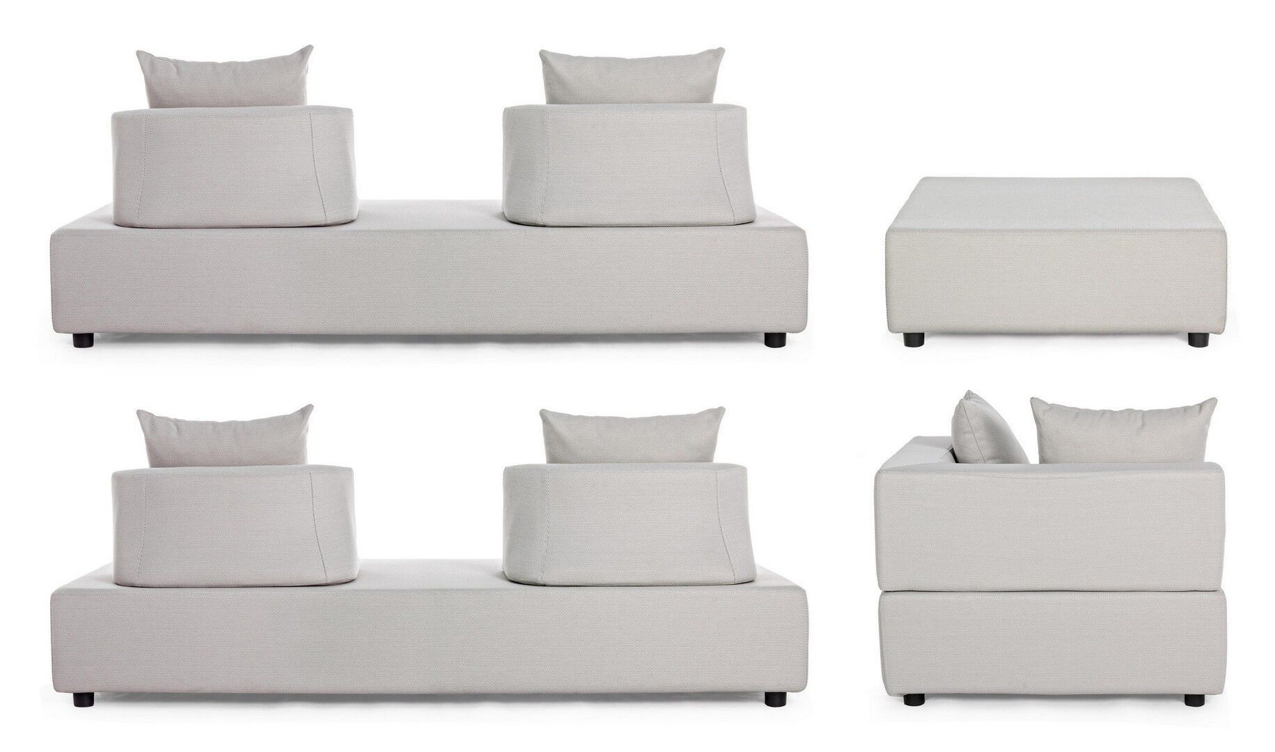 Угловой садовый диван из ткани BIZZOTTO Piper ARCH-00131947 - Вид №8