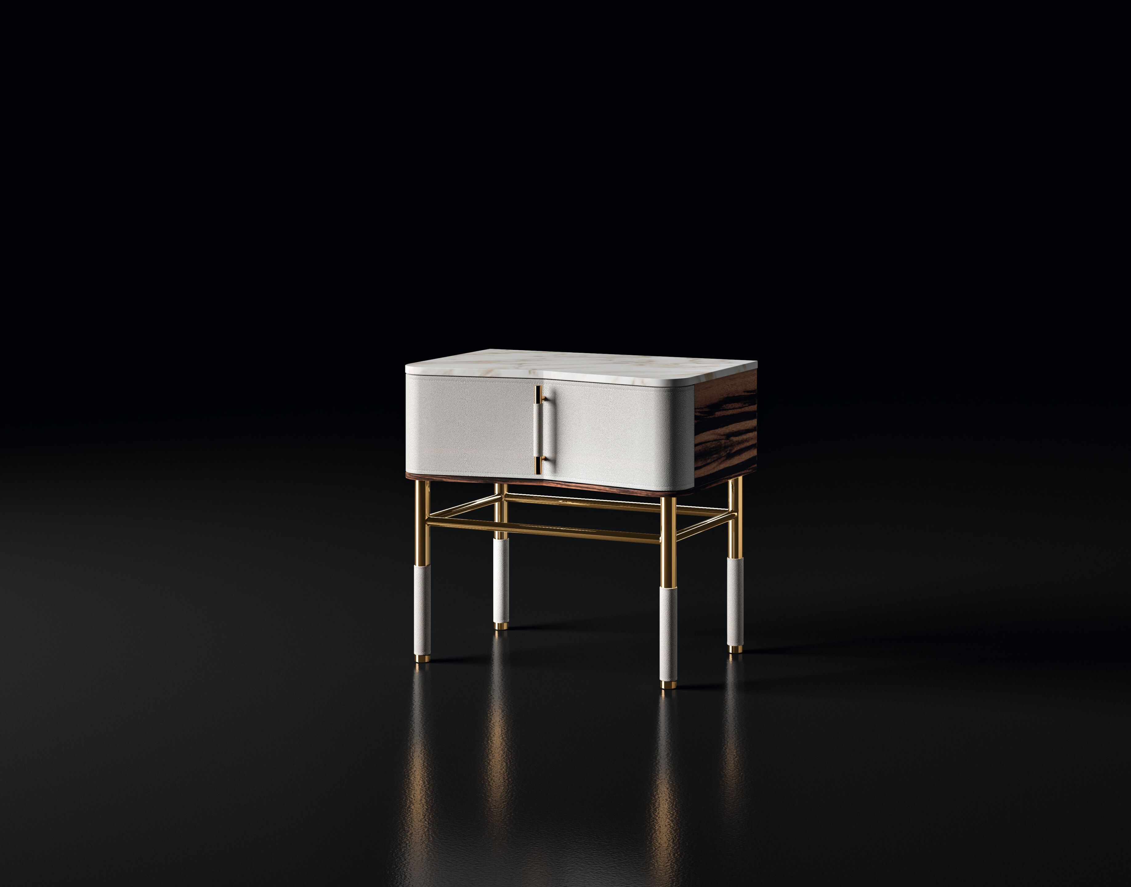 Кожаная тумбочка Former In Italia KIKKO ARCH-00069046 - Вид №3