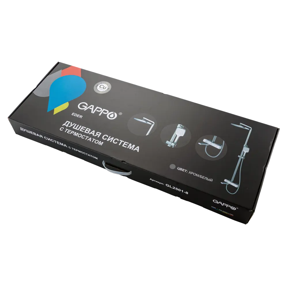 Душевая система Gappo Eder с термостатом и верхним душем 89400933 STLM-1575118 - Вид №13