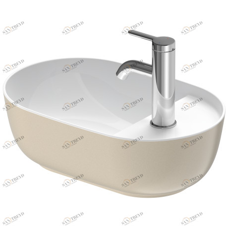 0381422300 Подвесная раковина настенная овальная Duravit Luv