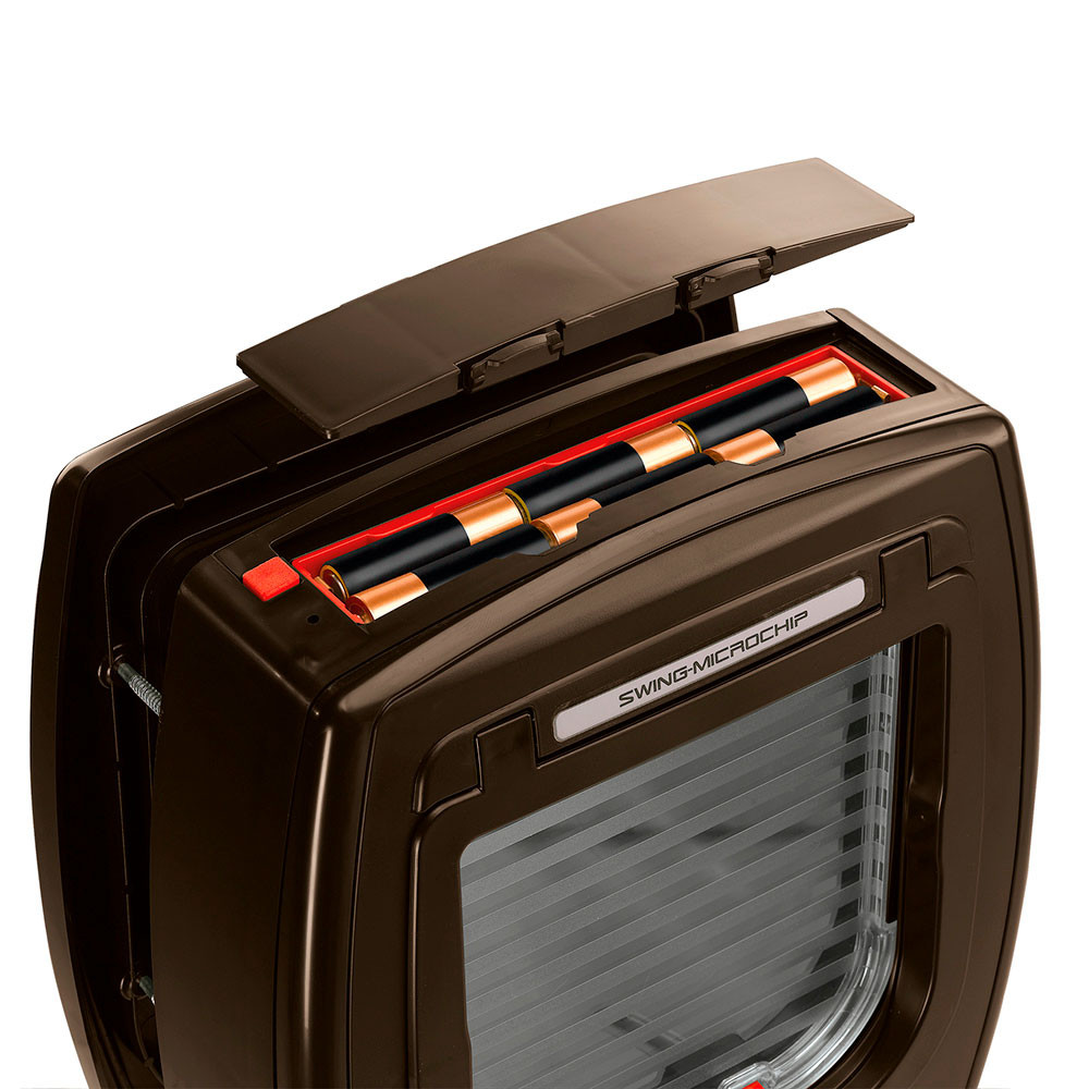 ПР0028509 Автоматическая дверь для животных SWING MICROCHIP, коричневая, определяющая микрочипы FERPLAST  - Вид №1