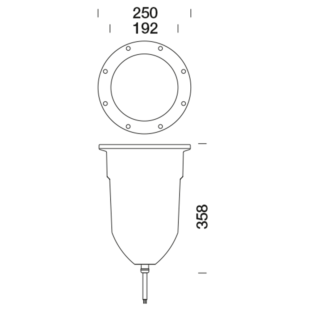 8308501 Встраиваемый в пешеходный пол Platek GRANDE  GRANDE - 24 LED RGBW 9° - Вид №4
