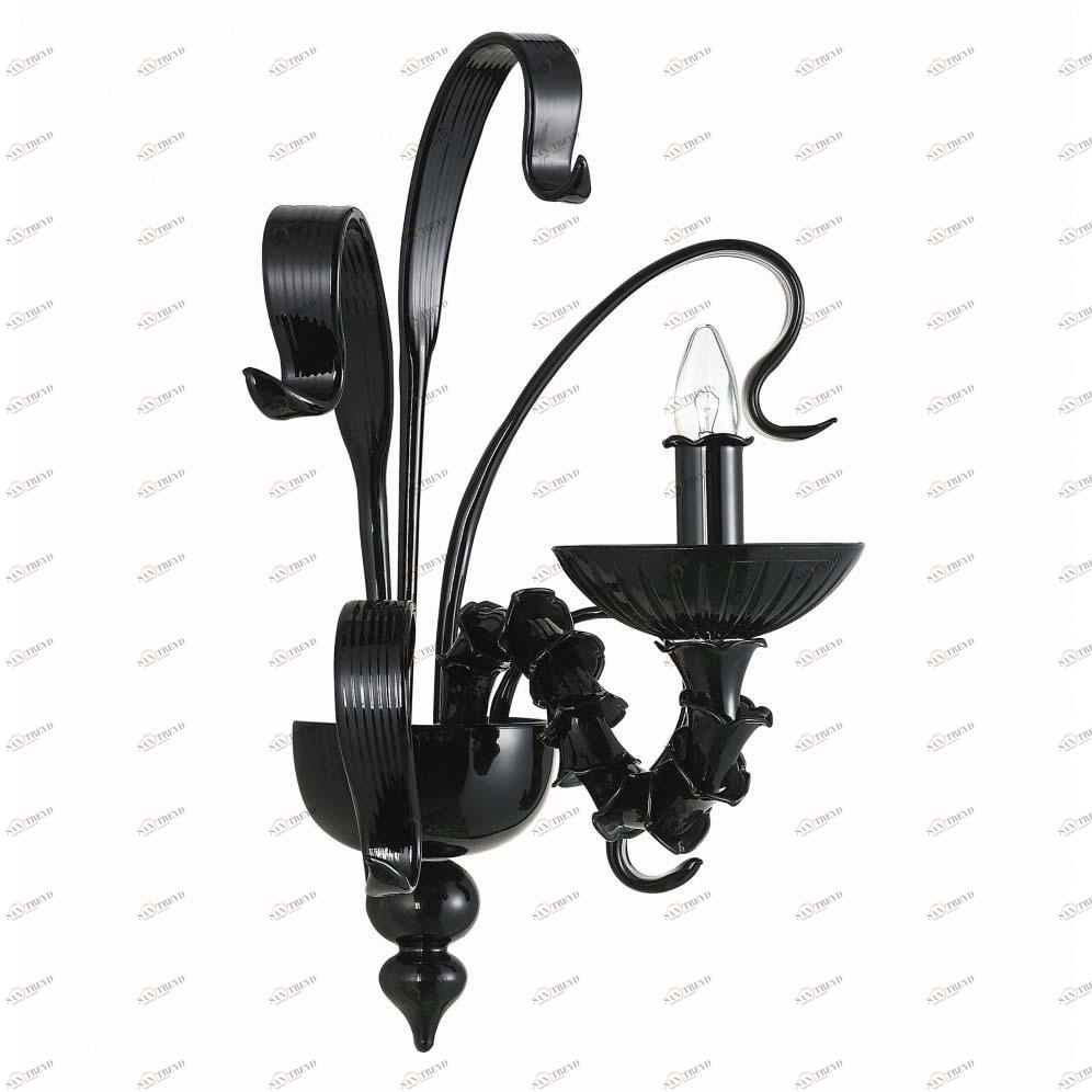 Настенный светильник бра Influence W110188/1black DONOLUX СВЕЧА, ФЛОРИСТИКА 078827 Черный 