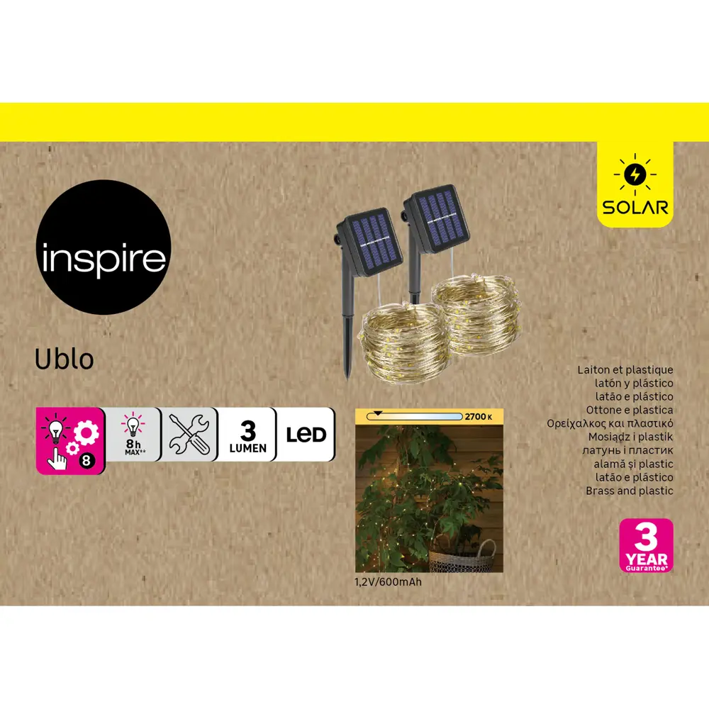 INSPIRE Ublo: Светодиодные гирлянды на солнечной энергии для сада 84692977 STLM-0911843 - Вид №5