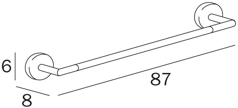 INDA® Вешалка для полотенец из хромированной латуни Forum A3618 - Вид №6