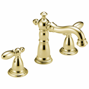 3555-PBMPU-DST Смеситель для ванной комнаты с двумя ручками Delta Faucet Victorian Полированная латунь