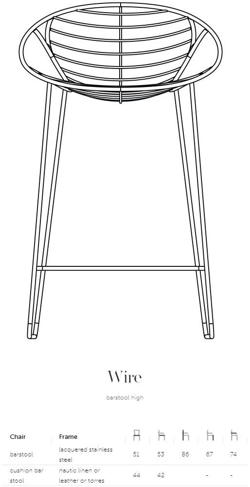 Joli Табурет из нержавеющей стали Wire sun-id-1360723 - Вид №4