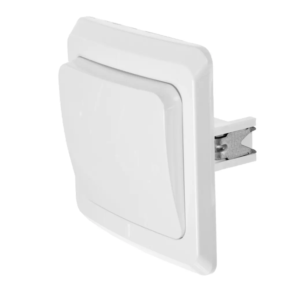 Выключатель SYSTEME ELECTRIC Этюд одноклавишный белый глянцевый 11300551 STLM-1103082 - Вид №1