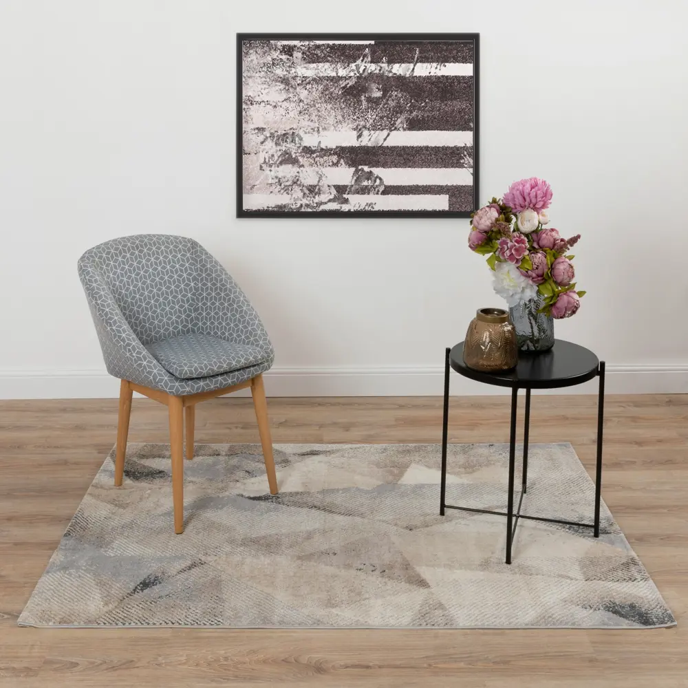 Ковер полипропилен Nika А0269C 80х150 см цвет бежевый STLM-2068448