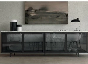 Febal Casa Комод из дерева и стекла с распашными дверцами Aurora