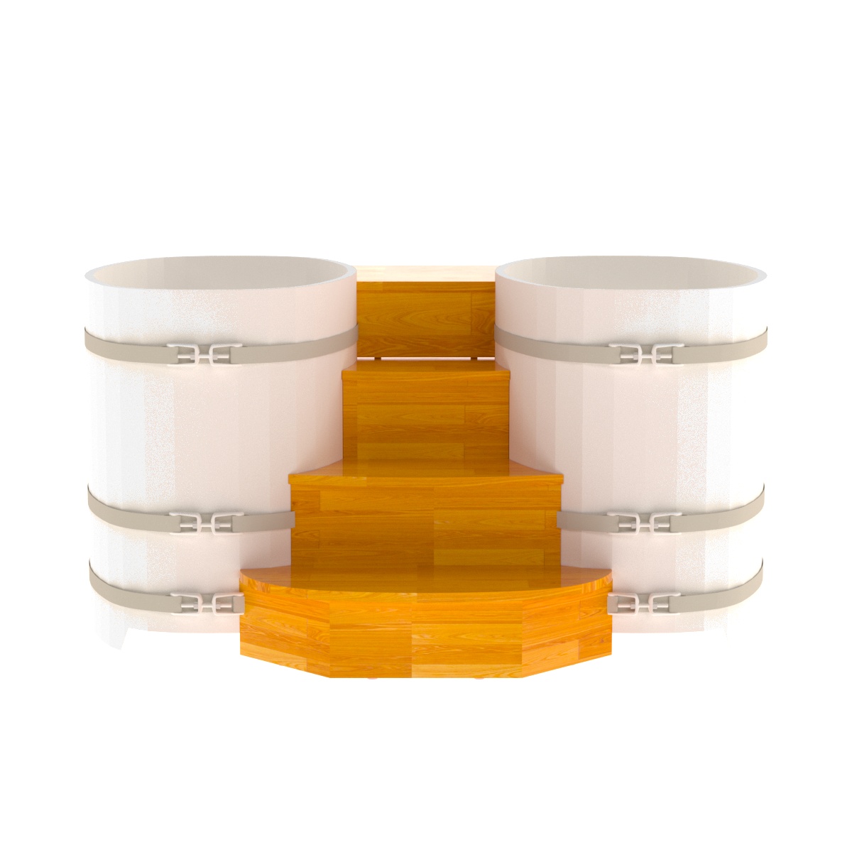 2332 Подиум на 2 купели 0,76х1,16 СЛ натуральный Alyarus  - Вид №1