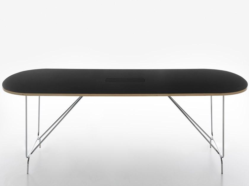 Manerba Стол / стол для переговоров из дерева Litta sun-id-1372123 - Вид №1