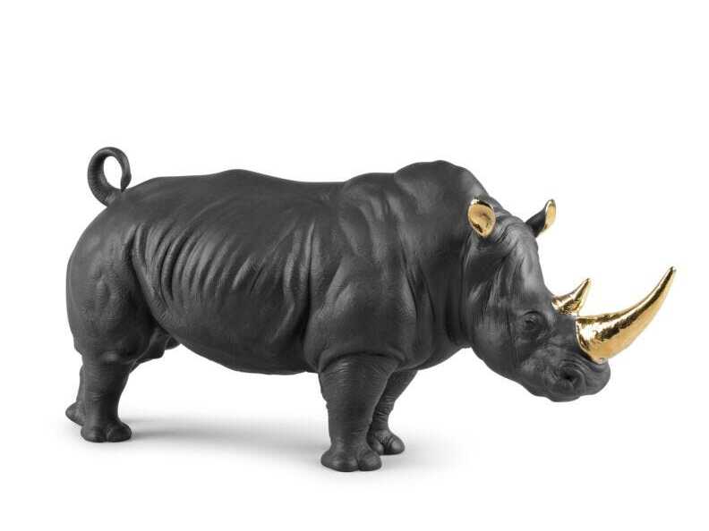 Фарфор безделушки Lladró RHINO BLACK/GOLD - LIMITED EDITION ARCH-00067284