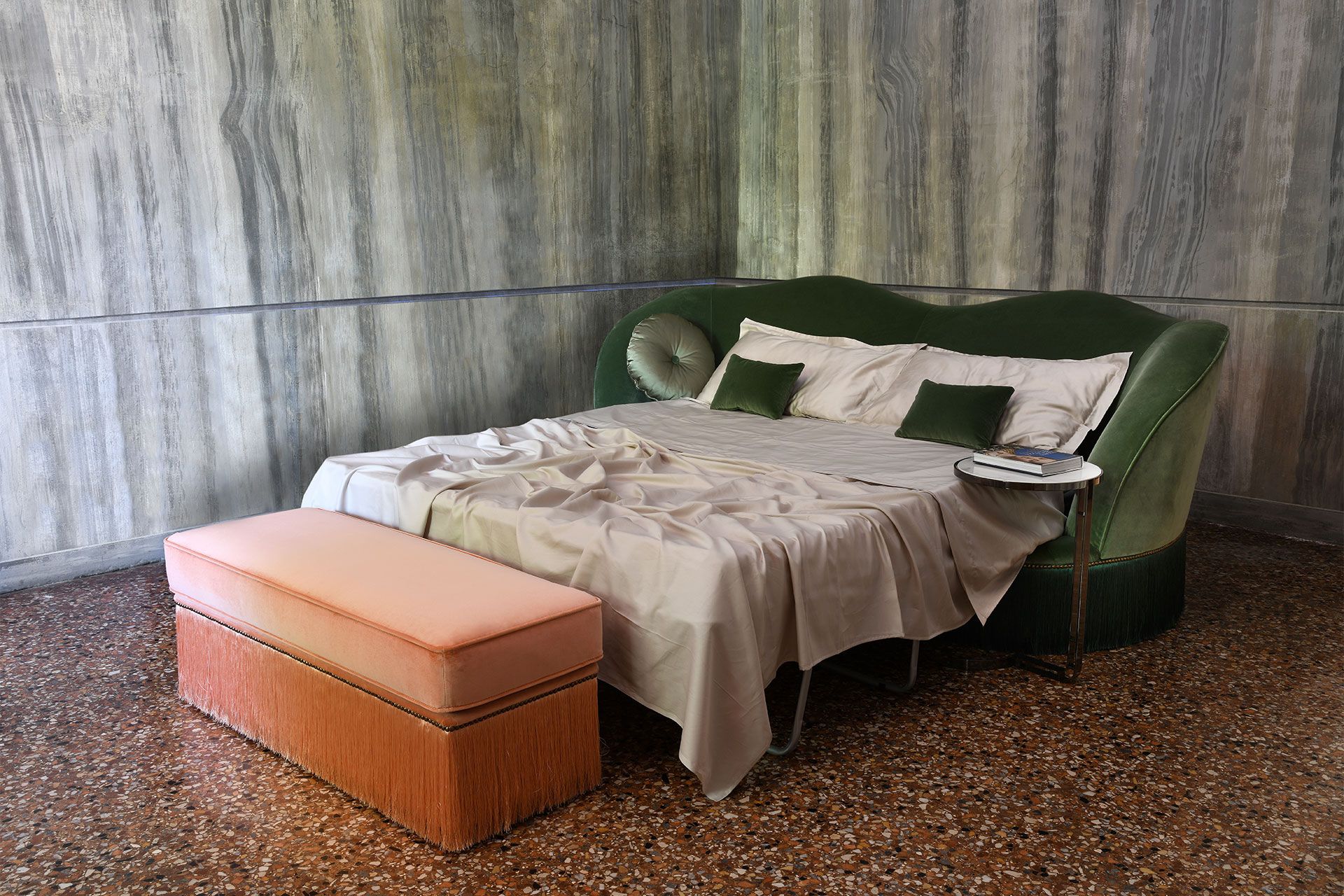 Бархатный раскладной диван-кровать Domingo Salotti Dione ARCH-00099864 - Вид №6