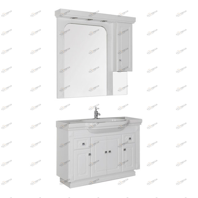 Комплект мебели Aquanet Фредерика 125 белый 00170097