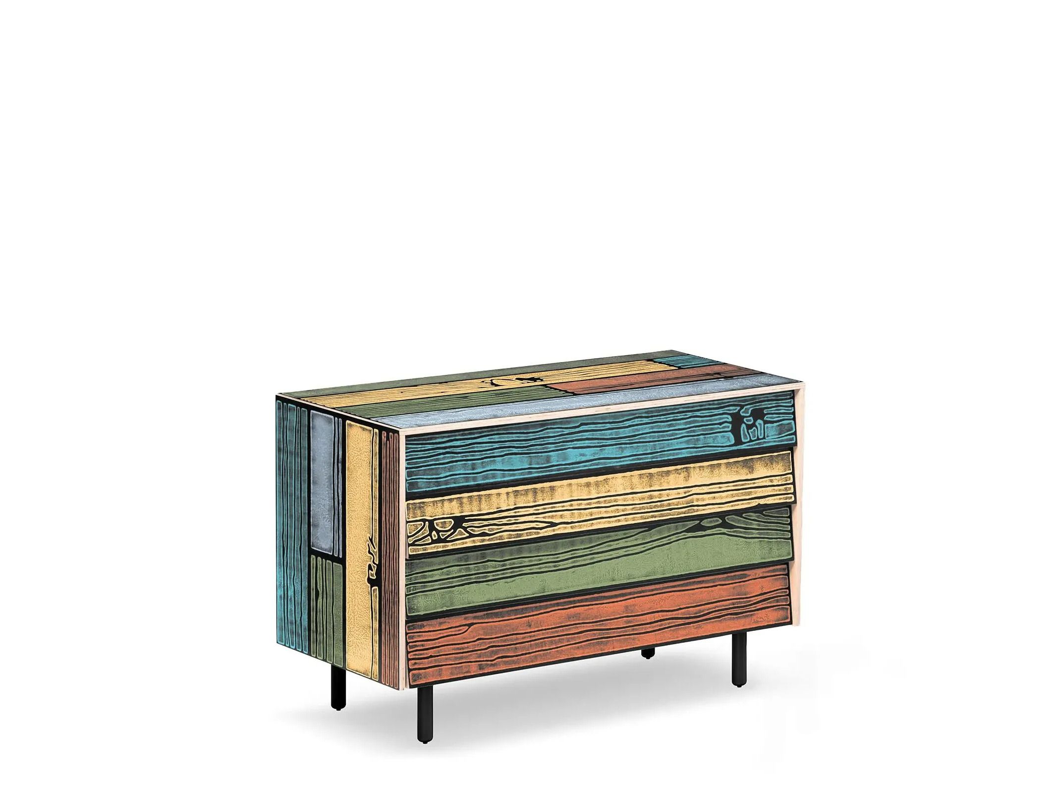 Прямоугольная фанерная тумбочка с ящиками Established&Sons Wrongwoods ARCH-00111556