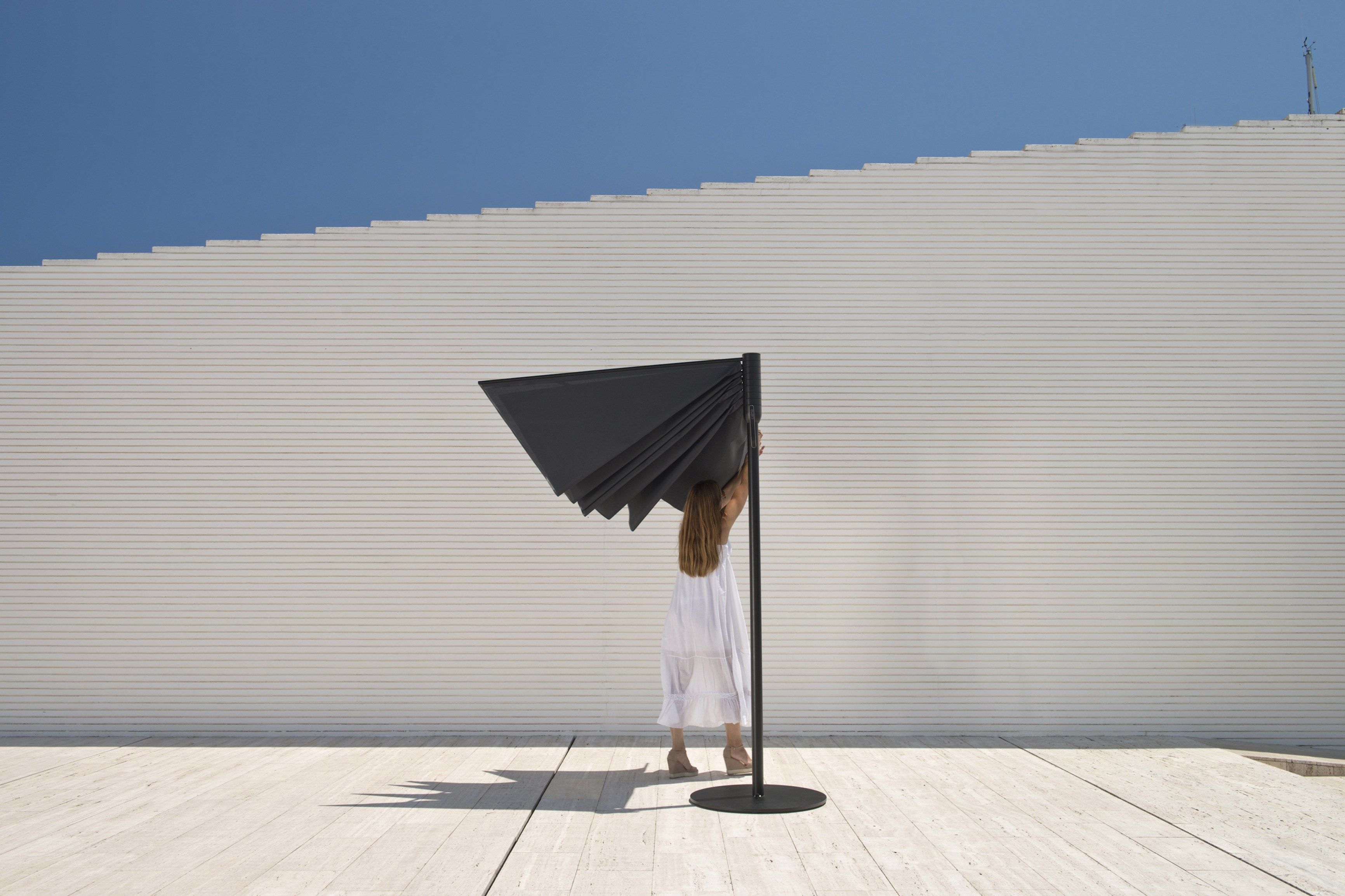 Круглый зонтик из технической ткани calma Om ARCH-00035838 - Вид №7