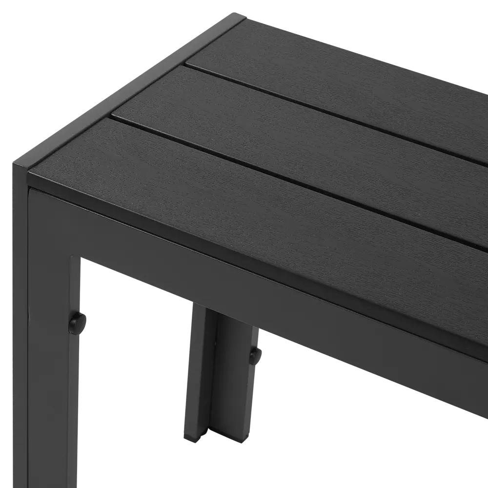 Скамья садовая BEGINIA Lyra 132x29.5x43 см алюминий серый 89435642 STLM-2170170 - Вид №5