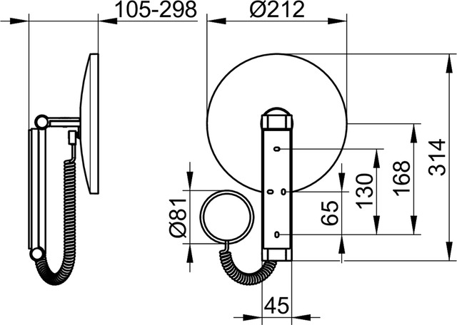 17612059000 Косметическое зеркало KEUCO Kosmetikspiegel - Вид №2