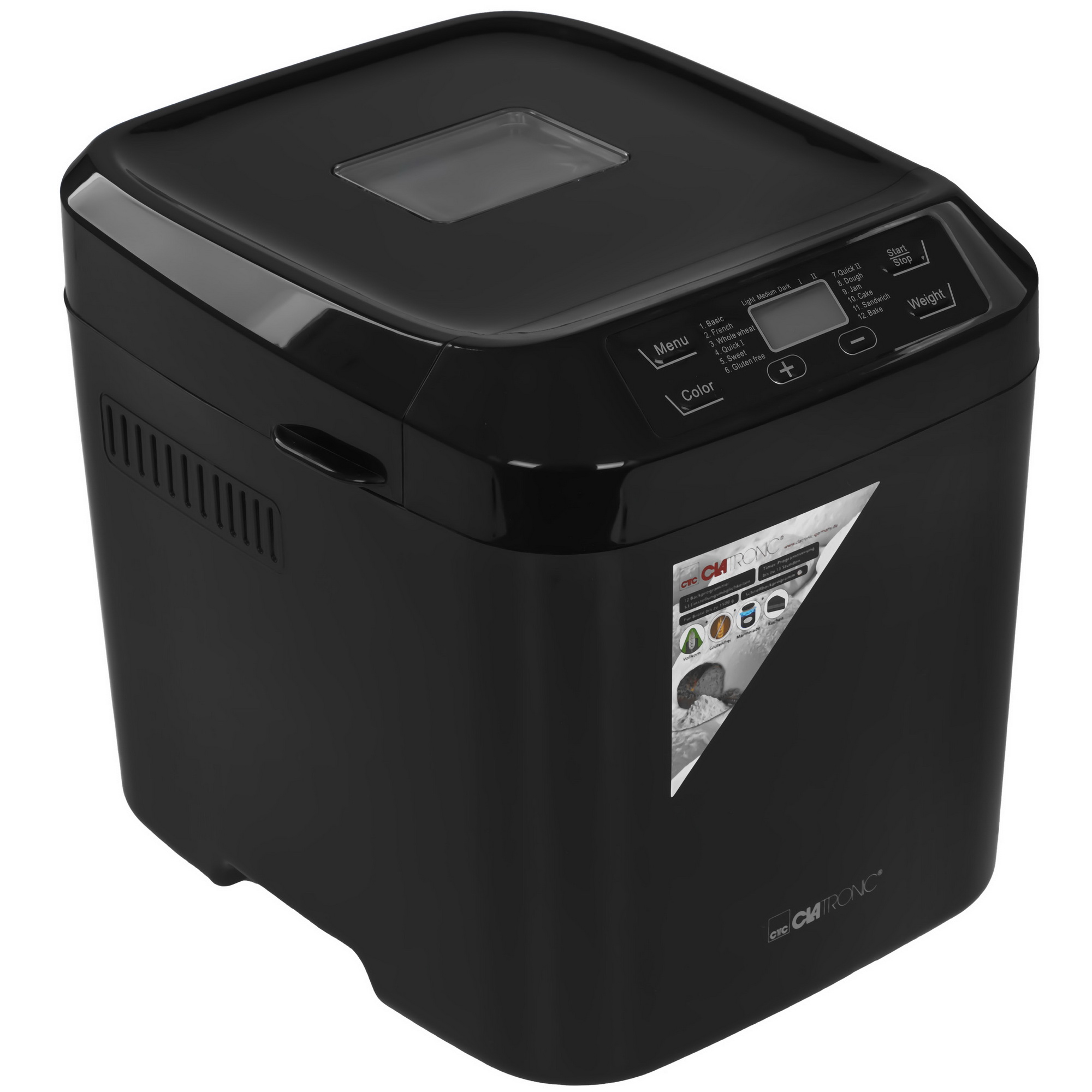 9908376 Хлебопечь CLATRONIC BBA 3774 черный STDN-0081084