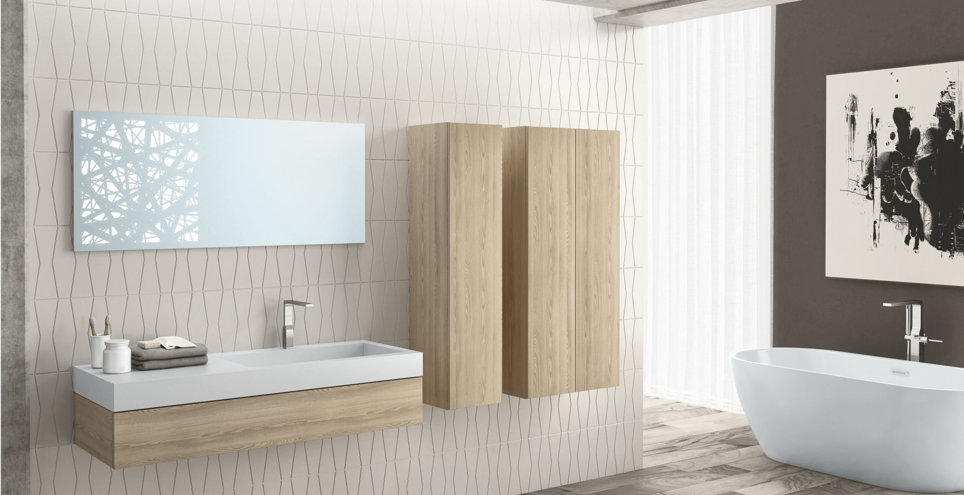 Шкаф пенал Indigo 00984  Словения Kolpa-San - Вид №1