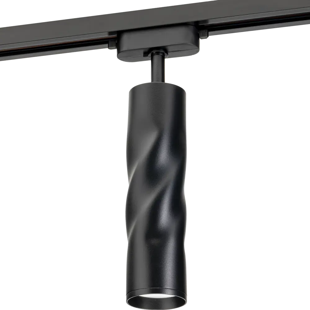Трековый светильник спот поворотный Ritter Artline витой 200x55мм под лампу GU10 до 2.6м² металл цвет чёрный STLM-2011936 - Вид №4