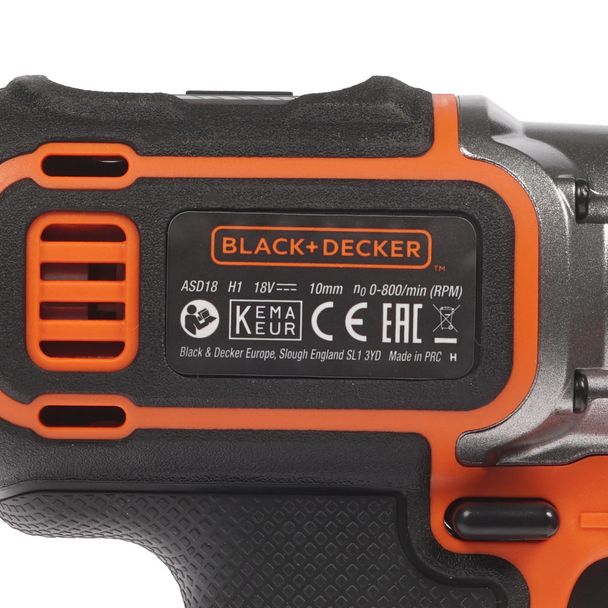 Дрель-шуруповерт Black&Decker ASD18KB 18V 1083160 Black+decker STDN-0085827 - Вид №2