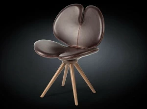 VGnewtrend 4-спицевое кожаное кресло Pansè