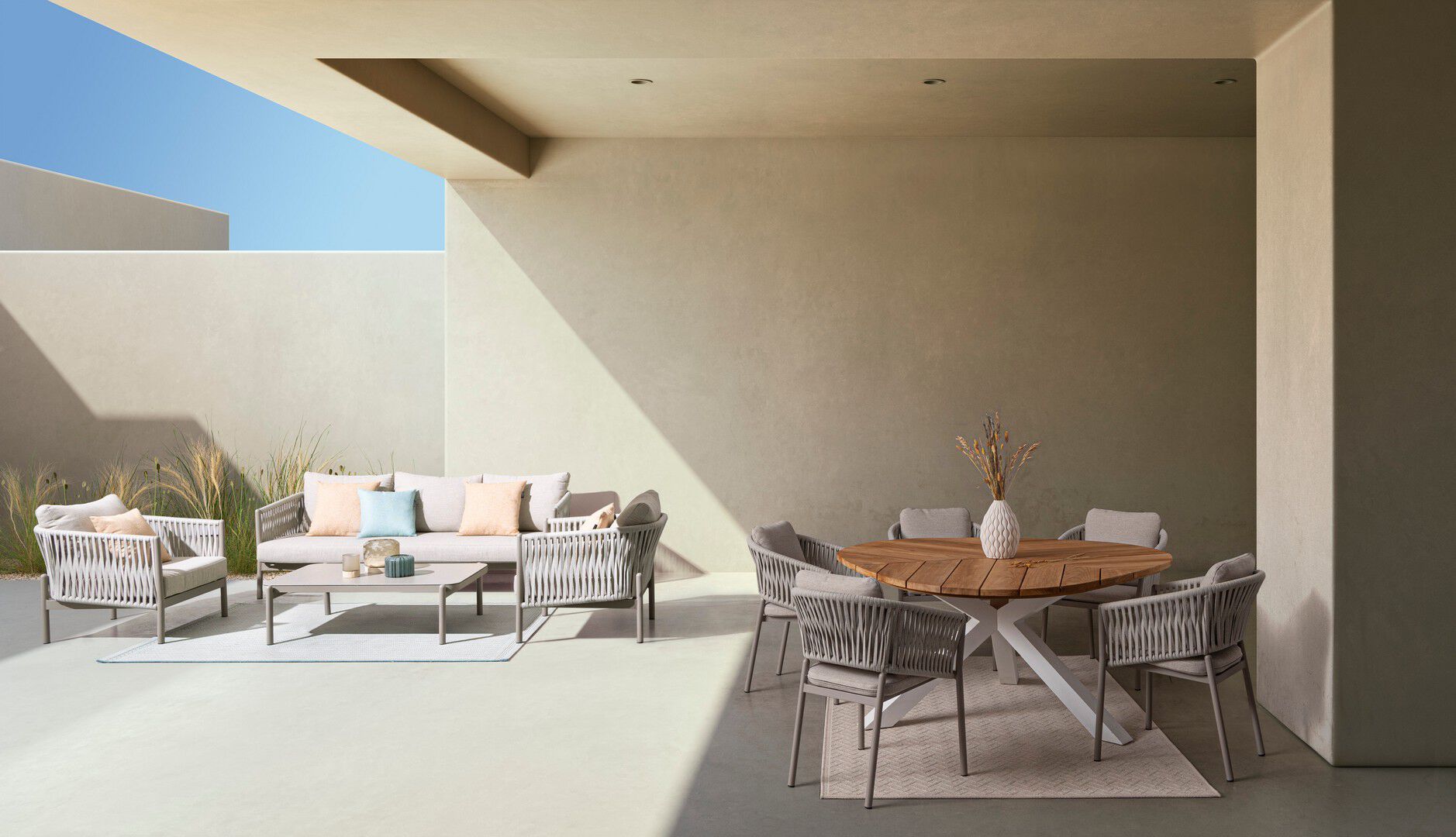 Алюминиевый и ТИК садовый стол BIZZOTTO PALMDALE ARCH-00054038 - Вид №11