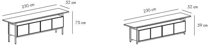 Punt Буфет из орехового дерева с откидными дверцами sun-id-1452067 - Вид №6