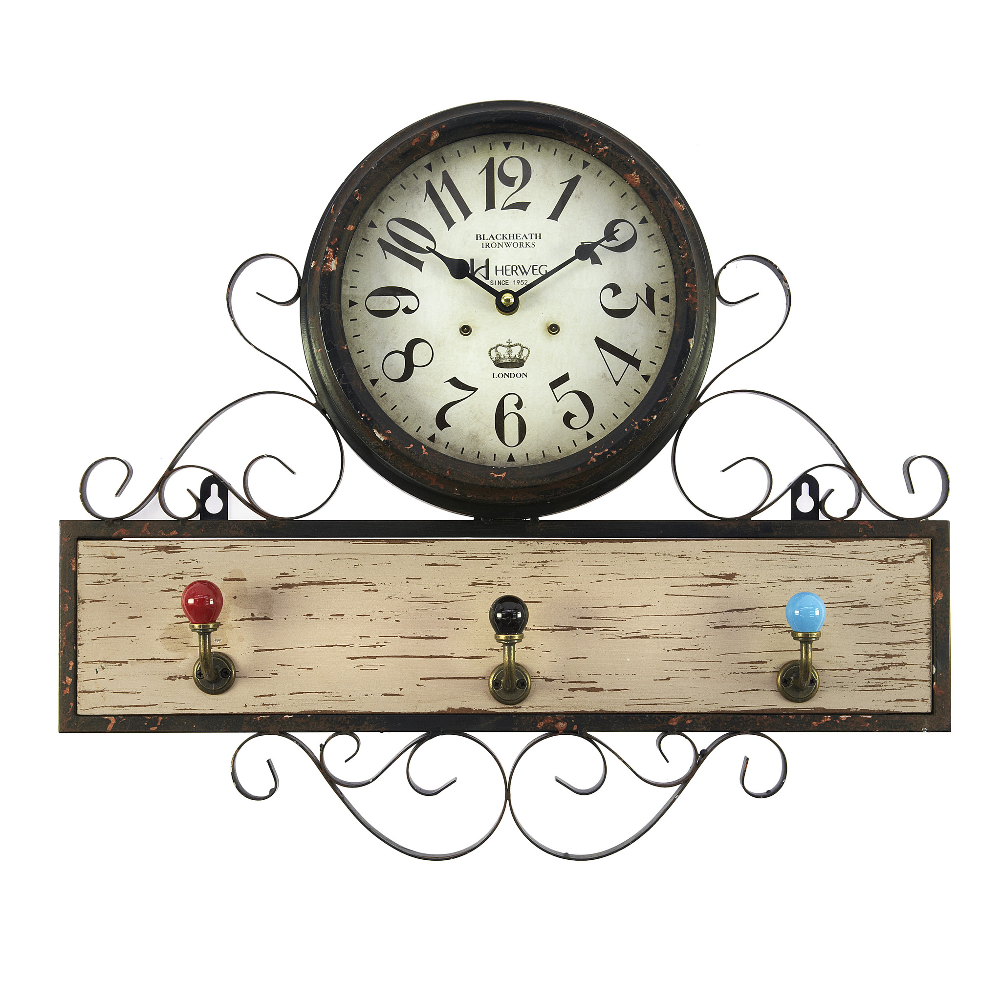 3820098.0203 Часы настенные с вешалкой TO4ROOMS  - Вид №1