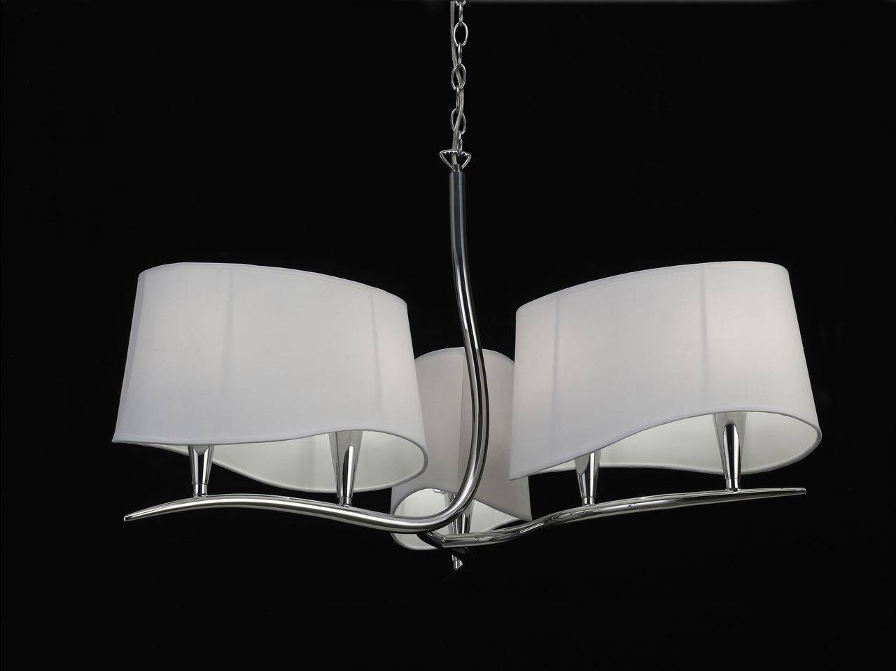 Подвесная люстра Mantra Ninette Chrome 1900 MANTRA ДИЗАЙНЕРСКИЕ, NINETTE CHROME 055975 Белый  - Вид №2
