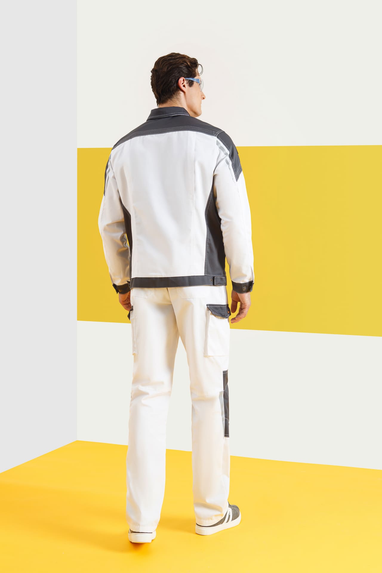 4974824 Костюм  NEW белый графит STATUS  Летняя спецодежда  размер 44-46/170-176  - Вид №7