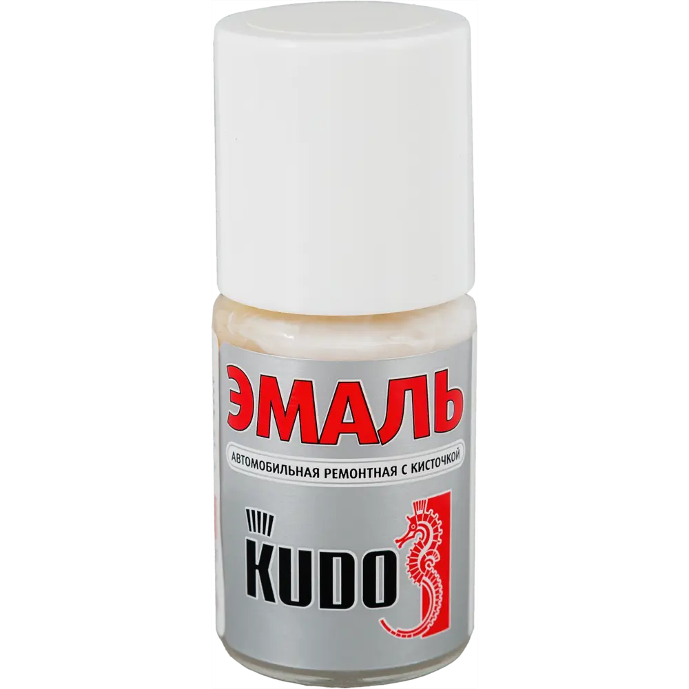Эмаль автомобильная Kudo с кисточкой цвет белый 201 15Мл 82492035 STLM-2097223 