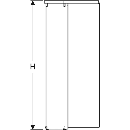 558.206.00.1 Пятиугольный передний элемент Porsgrund Showerama 10-5 Geberit  - Вид №3