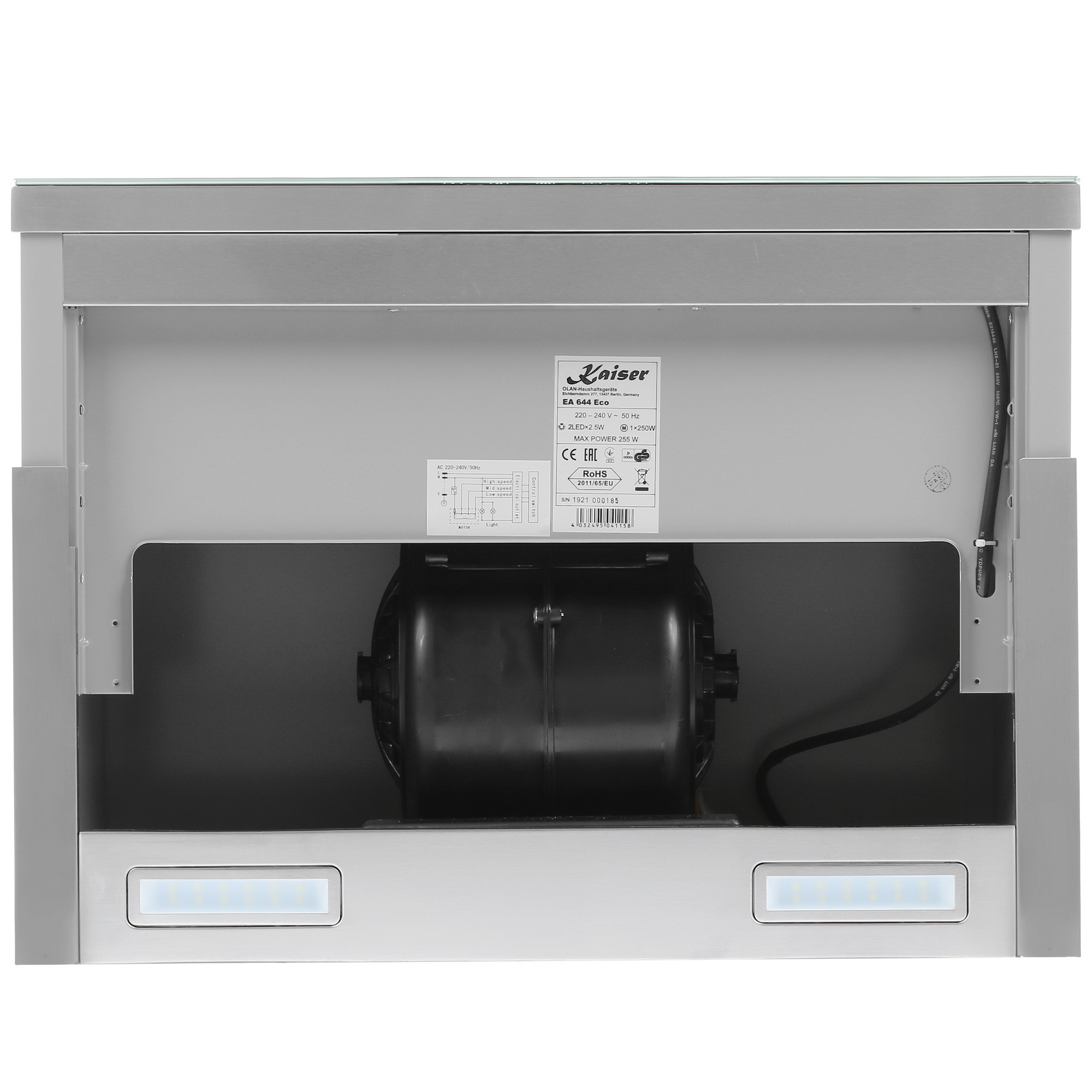 1110873 Вытяжка телескопическая Kaiser EA 644 Eco черный/черный STDN-0071310 - Вид №8