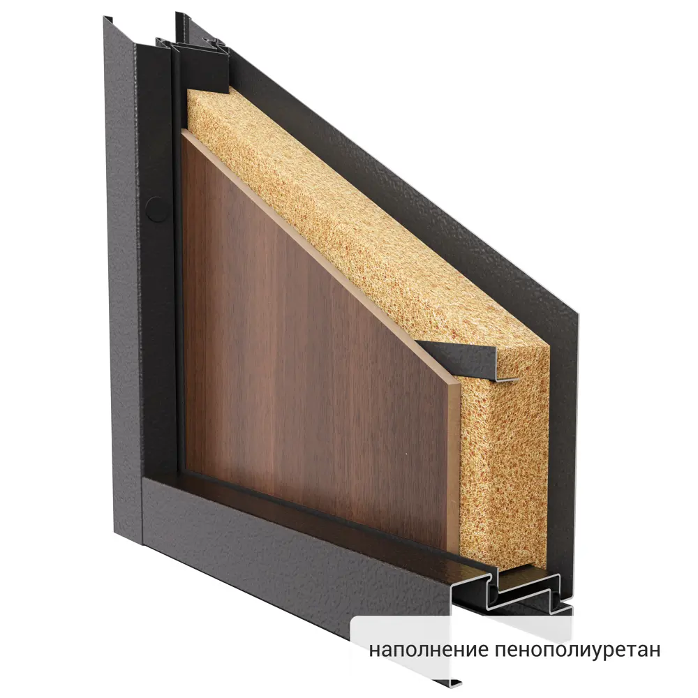 Дверь металлическая Гарант, 860 мм, левая, цвет антик орех TOREX STLM-2091461 - Вид №12