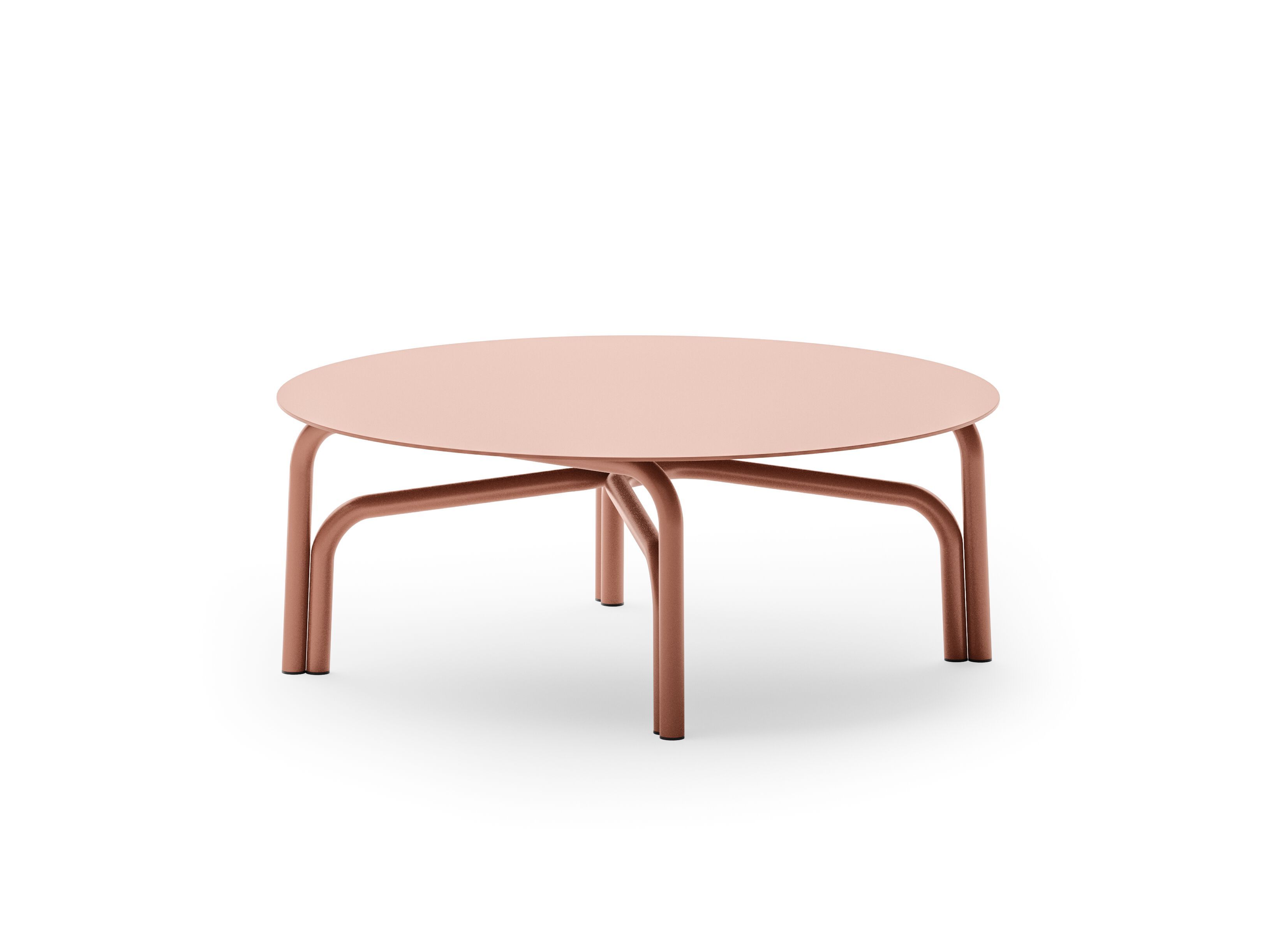 Алюминиевый низкий круглый садовый столик Unopiù Salò ARCH-00027939