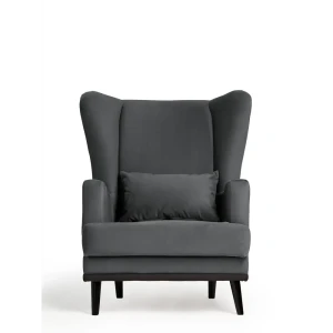 91368364 Кресло Диван не мебель Оскар Max 75x90x85 см велюр цвет серый STLM-1534997